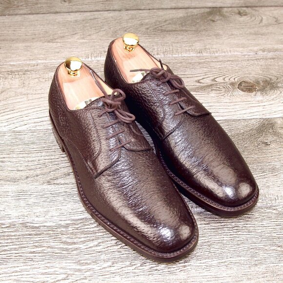 $895 GRAVATI Neiman Marcus 8.5 M Genuine PECCARY Brown 16133 * add $15 new Trees - Picture 1 of 16